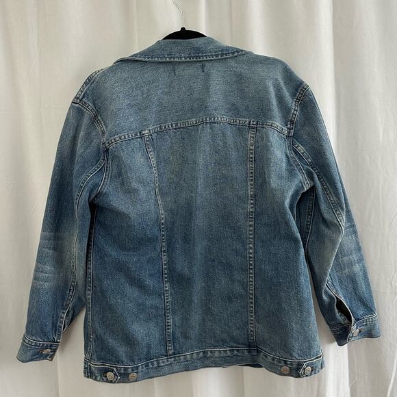 Madewell Light Wash Button Up Jean Jacket Womens Size Small - Picture 3 of 6